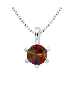 Beautiful CZ Silver Necklace SPE-29MCZ